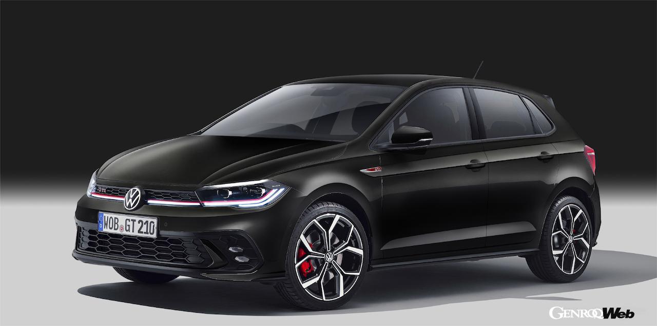 「フォルクスワーゲン ポロ GTI」改良新型のボディカラー、「ディープブラックパールエフェクト」。