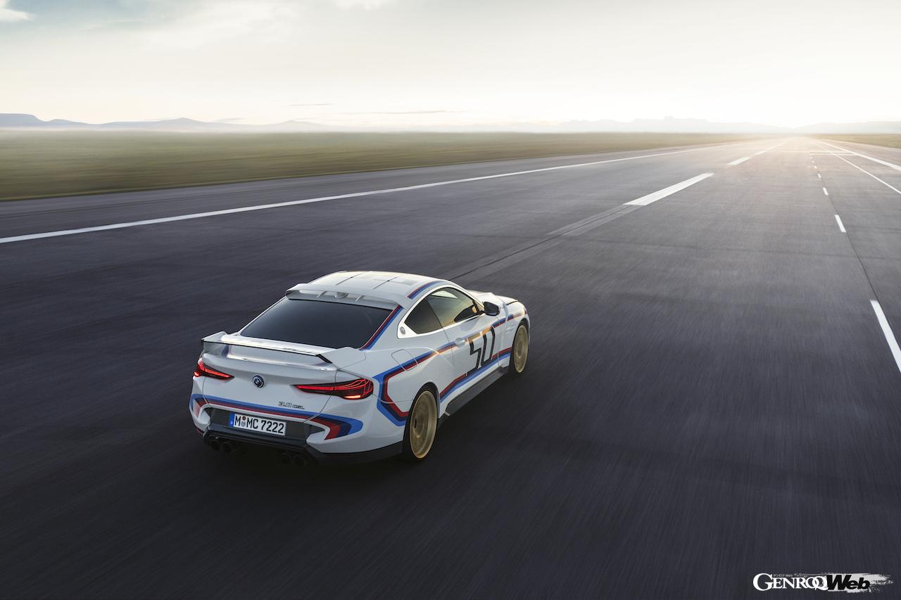 BMW M社50周年の最後を飾るスペシャルモデル「BMW 3.0 CSL」のエクステリア。