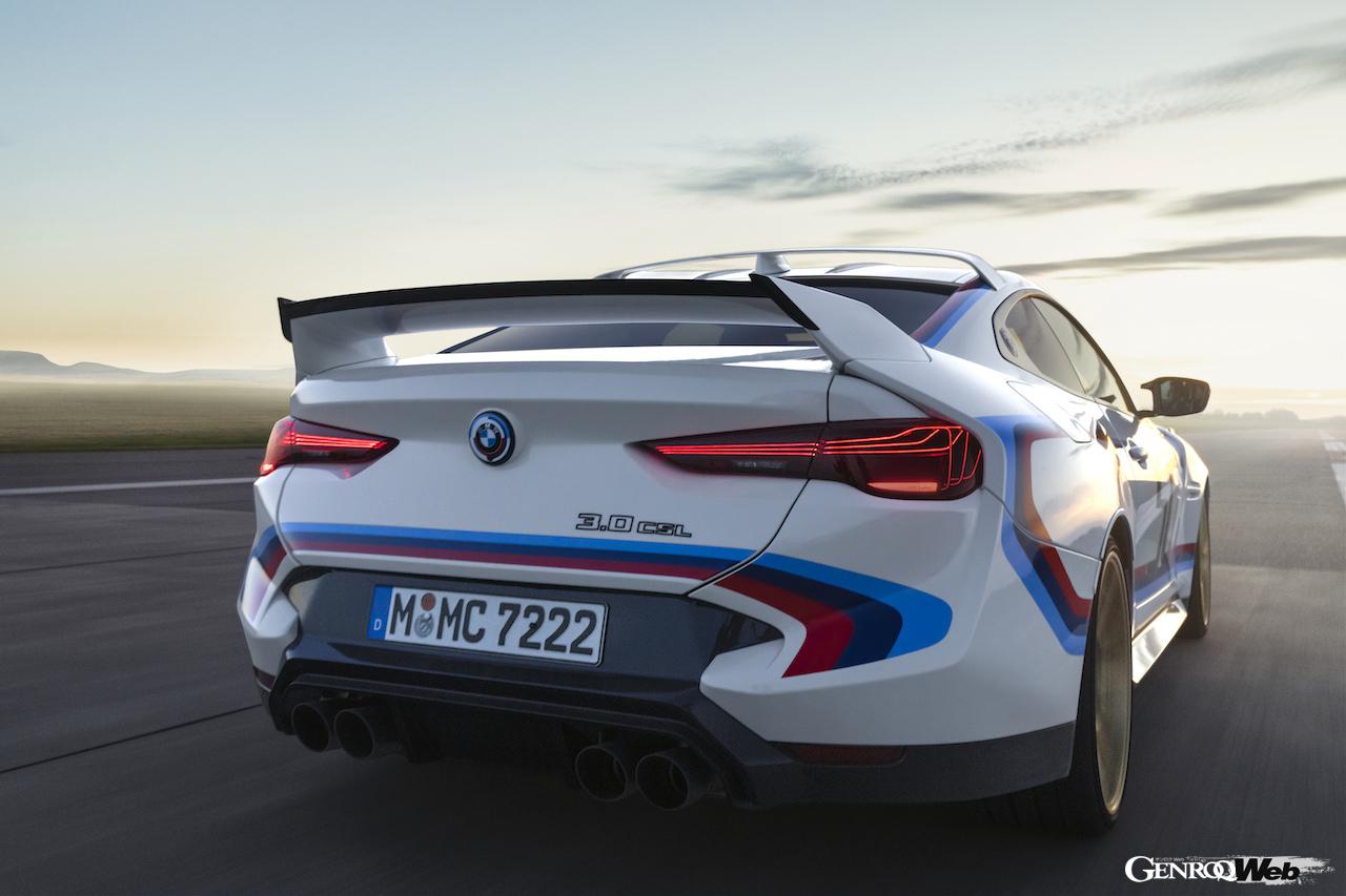 BMW M社50周年の最後を飾るスペシャルモデル「BMW 3.0 CSL」のエクステリア。