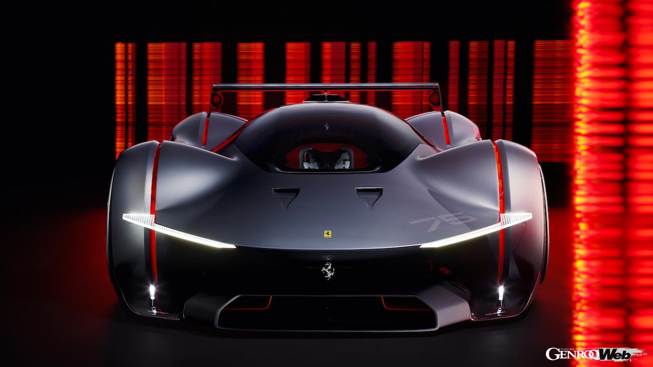 PS4／PS5用ゲーム『グランツーリスモ』とコラボした「フェラーリ ヴィジョン グランツーリスモ」のエクステリア。