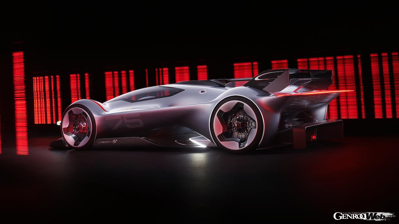 PS4／PS5用ゲーム『グランツーリスモ』とコラボした「フェラーリ ヴィジョン グランツーリスモ」のエクステリア。