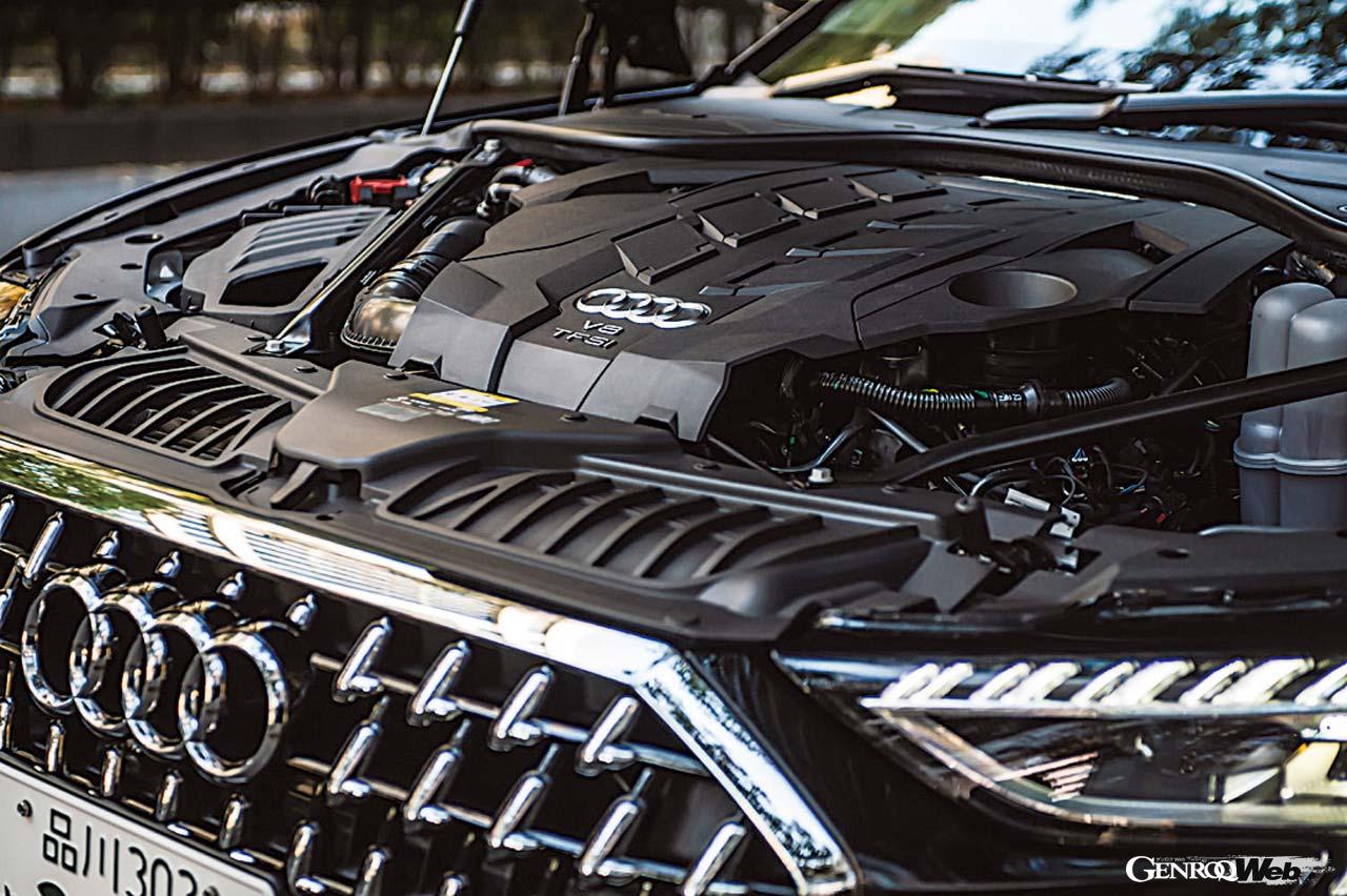 460PS/660Nmを発生する4.0リッターV8ツインターボに48V電源システムを組み合わせる。トランスミッションは8速ATとなる。