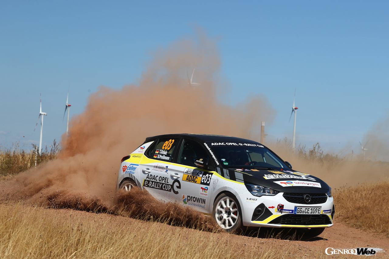 ADAC オペル e-ラリーカップで使用される、フル電動ラリーカー「コルサ-e ラリー」。