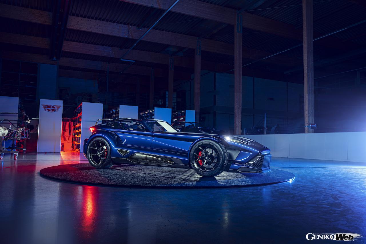 750kgの車重に506PSの最高出力を搭載する、ドンカーブート F22のエクステリア。