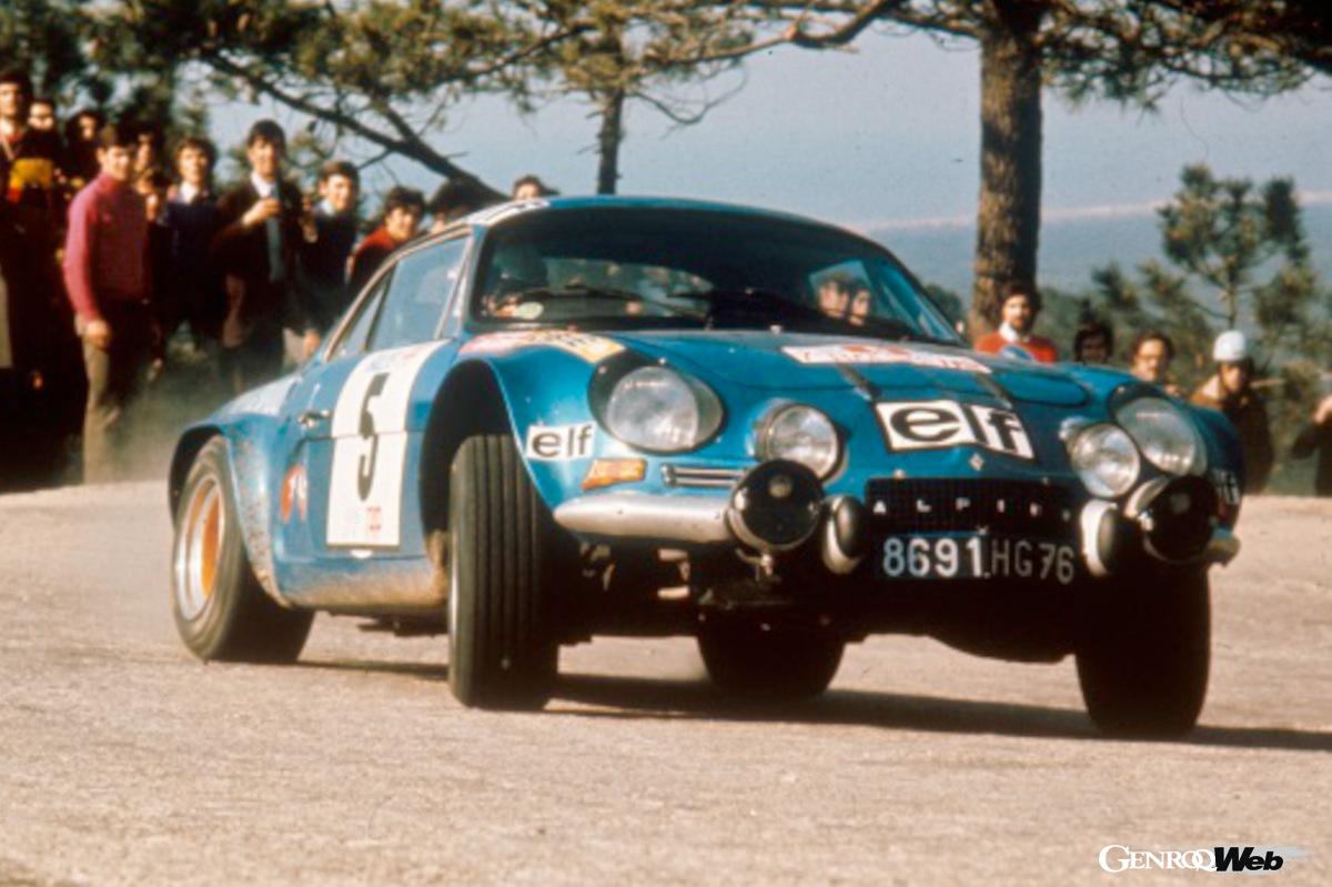 1973年に初のWRCチャンピオンに輝いた初代「A110」。