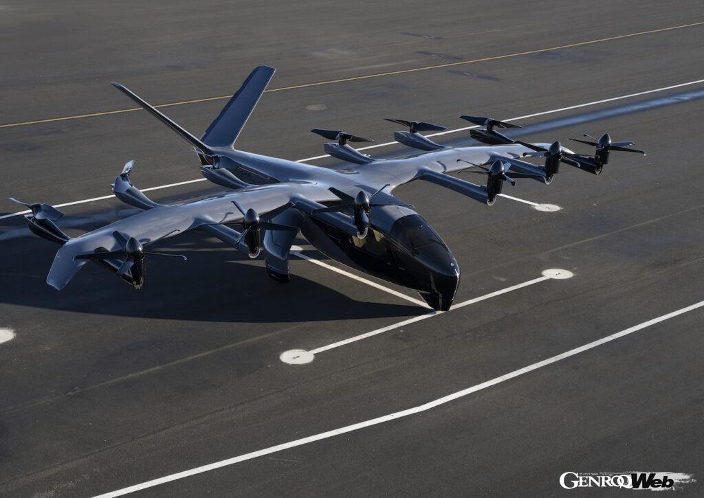 アーチャー・アヴィエーションが開発する大型eVTOL「ミッドナイト」。ステランティスの協力を受けて、2024年から製造がスタートする。