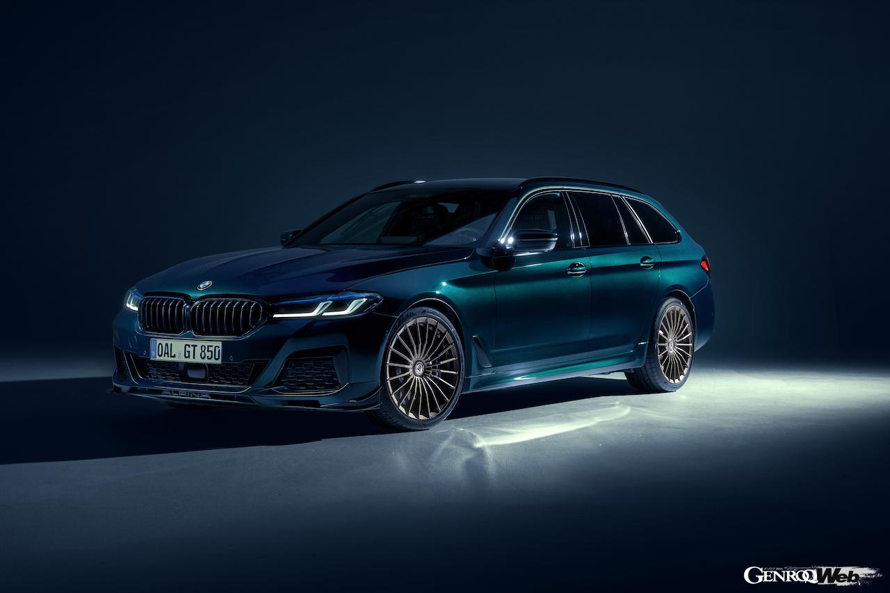 BMW 5シリーズをベースに、エクステリアやパワーユニットを大幅にパワーアップした「BMW アルピナ B5 GT ツーリング」のエクステリア。