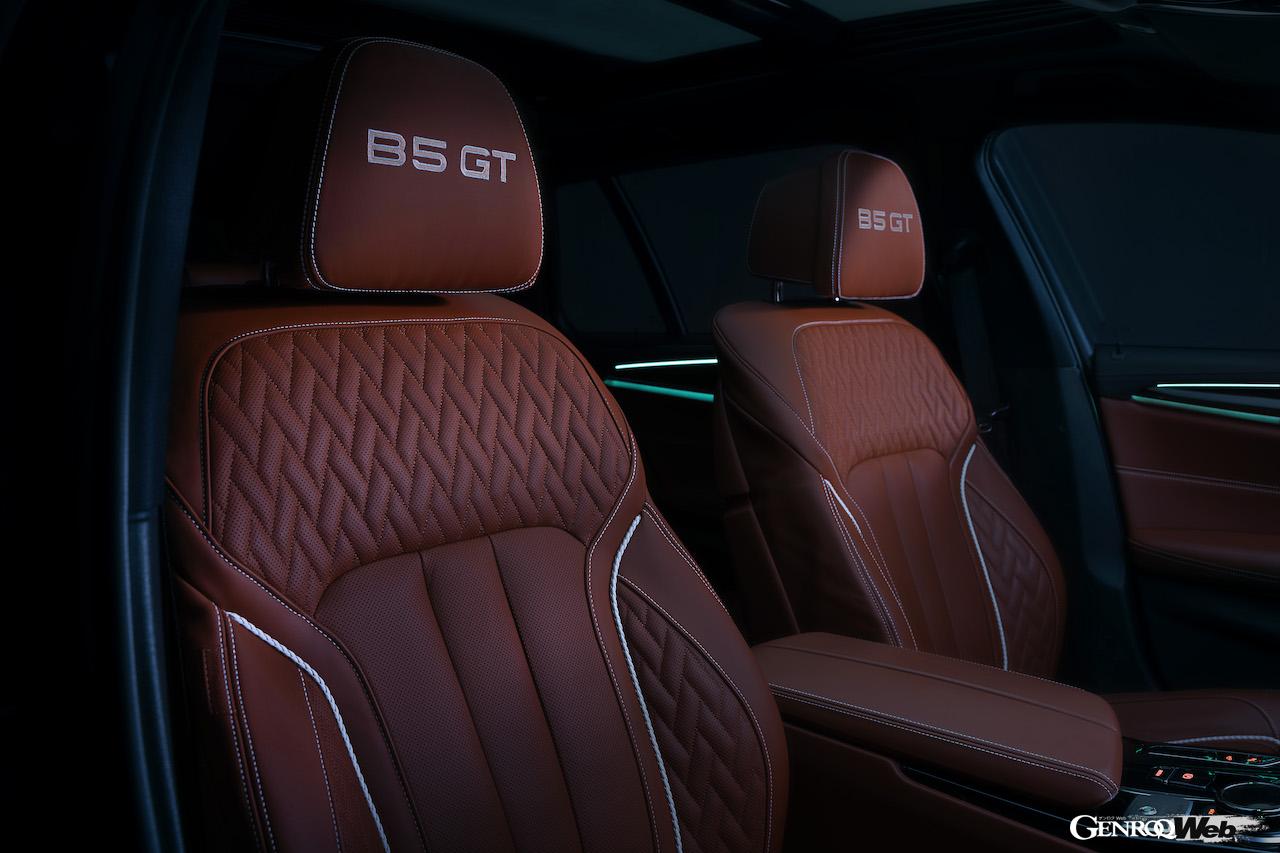 BMW 5シリーズをベースに、エクステリアやパワーユニットを大幅にパワーアップした「BMW アルピナ B5 GT」のインテリア。