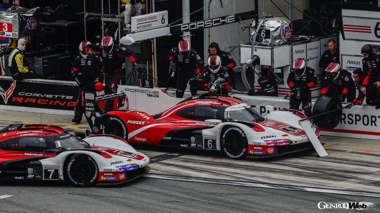 IMSAウェザーテック・スポーツカー選手権開幕戦デイトナ24時間でデビューを飾った、ポルシェ 963。