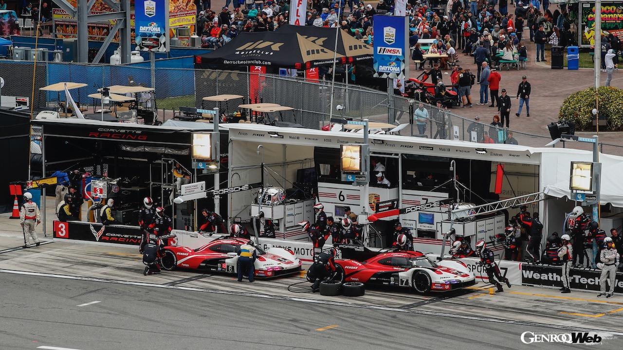 IMSAウェザーテック・スポーツカー選手権開幕戦デイトナ24時間でデビューを飾った、ポルシェ 963。