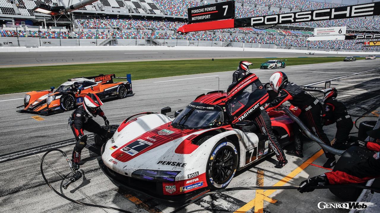 IMSAウェザーテック・スポーツカー選手権開幕戦デイトナ24時間でデビューを飾った、ポルシェ 963。