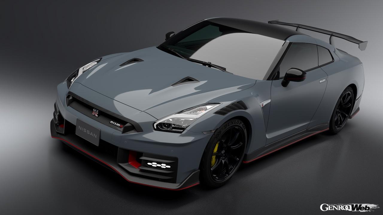 2024年に夏に発売を予定している、2024年型「GT-R NISMO」。