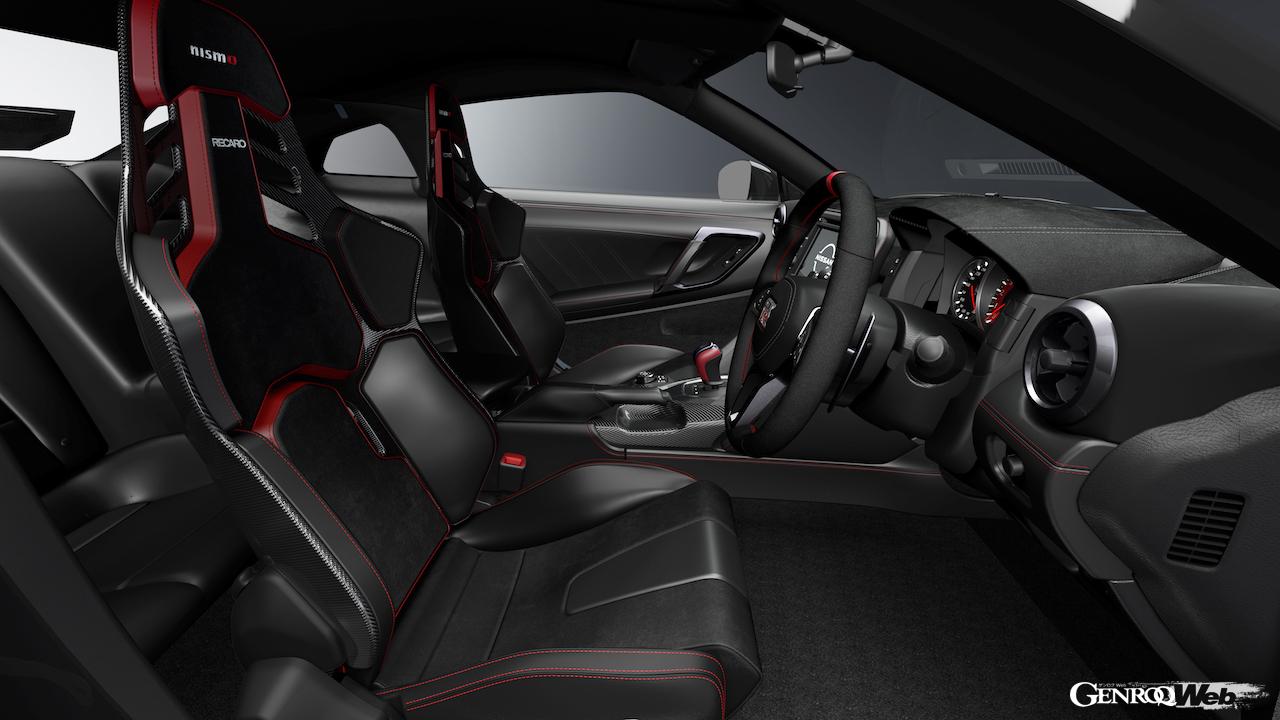 2024年に夏に発売を予定している、2024年型「GT-R NISMO」。