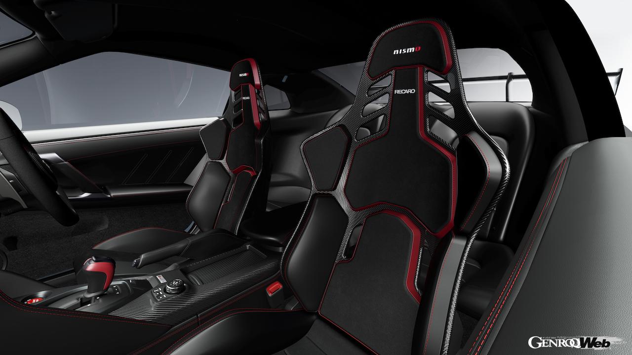 2024年に夏に発売を予定している、2024年型「GT-R NISMO」。