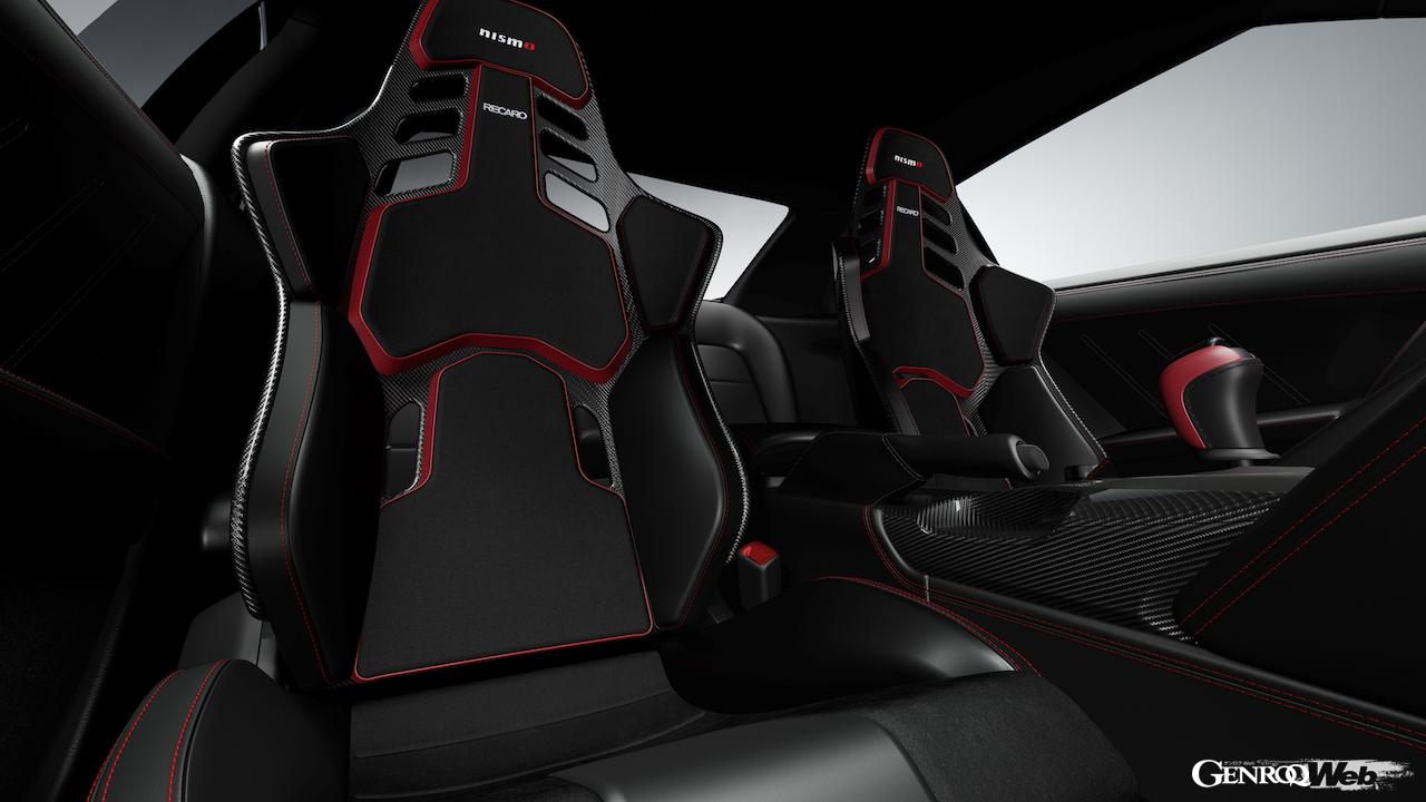 2024年に夏に発売を予定している、2024年型「GT-R NISMO」。