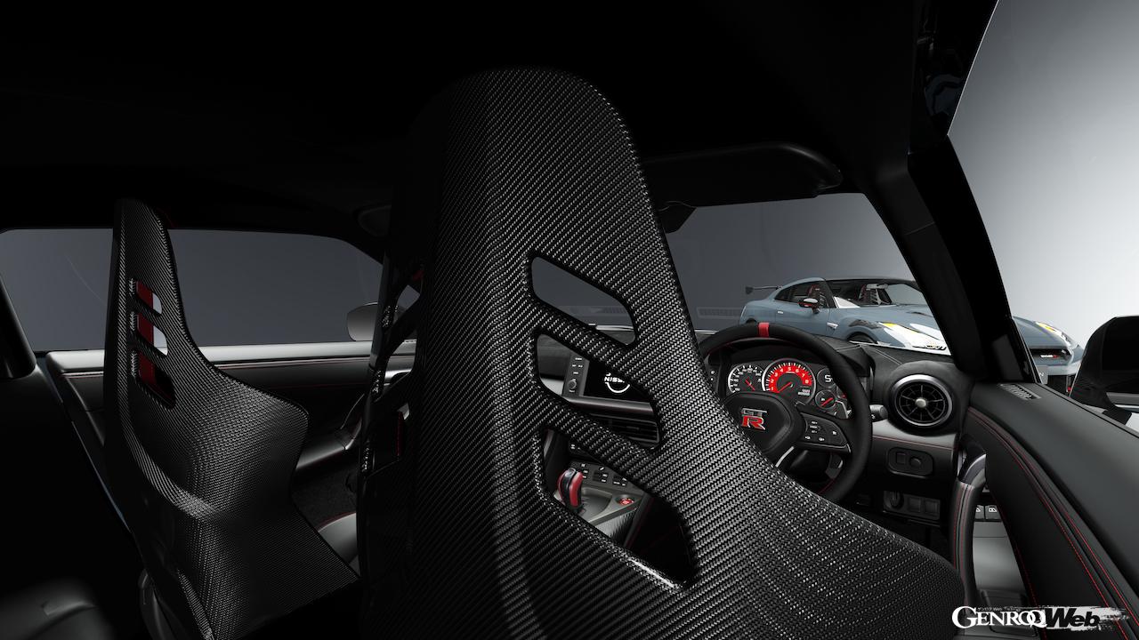 2024年に夏に発売を予定している、2024年型「GT-R NISMO」。