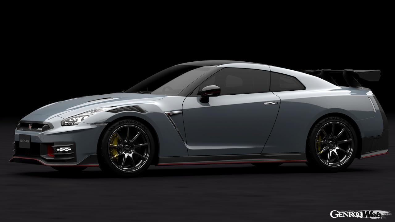 2024年に夏に発売を予定している、2024年型「GT-R NISMO」。