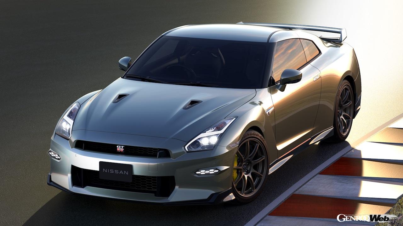 東京オートサロン2023で先行公開された、日産 GT-R Premium edition T-spec。