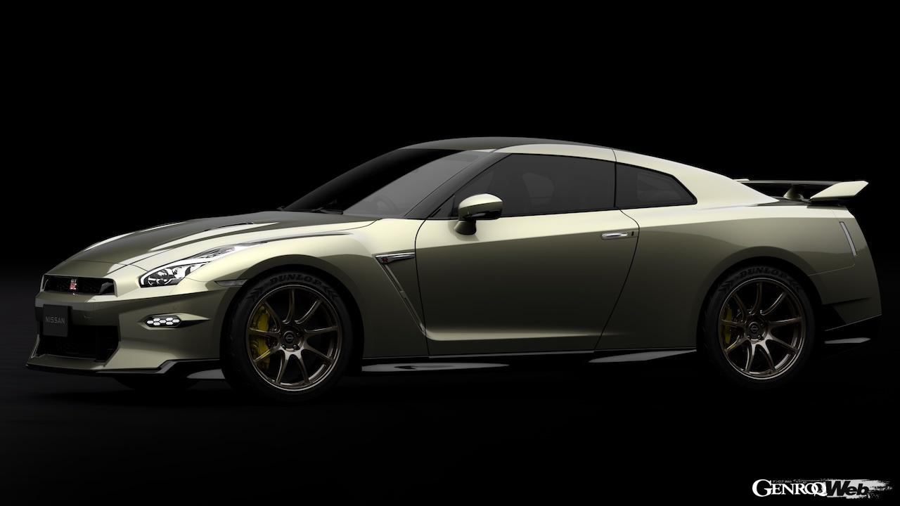 東京オートサロン2023で先行公開された、日産 GT-R Premium edition T-spec。