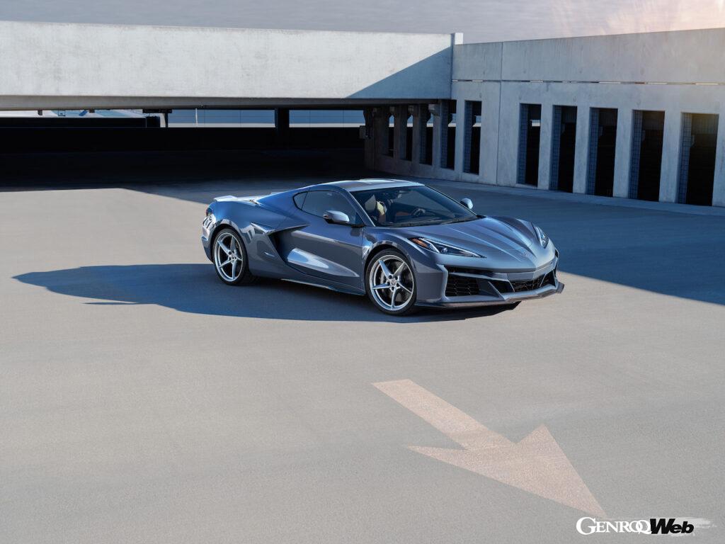 コルベット初の電動モデルとしてデビューした「シボレー コルベット E-レイ」のエクステリア。