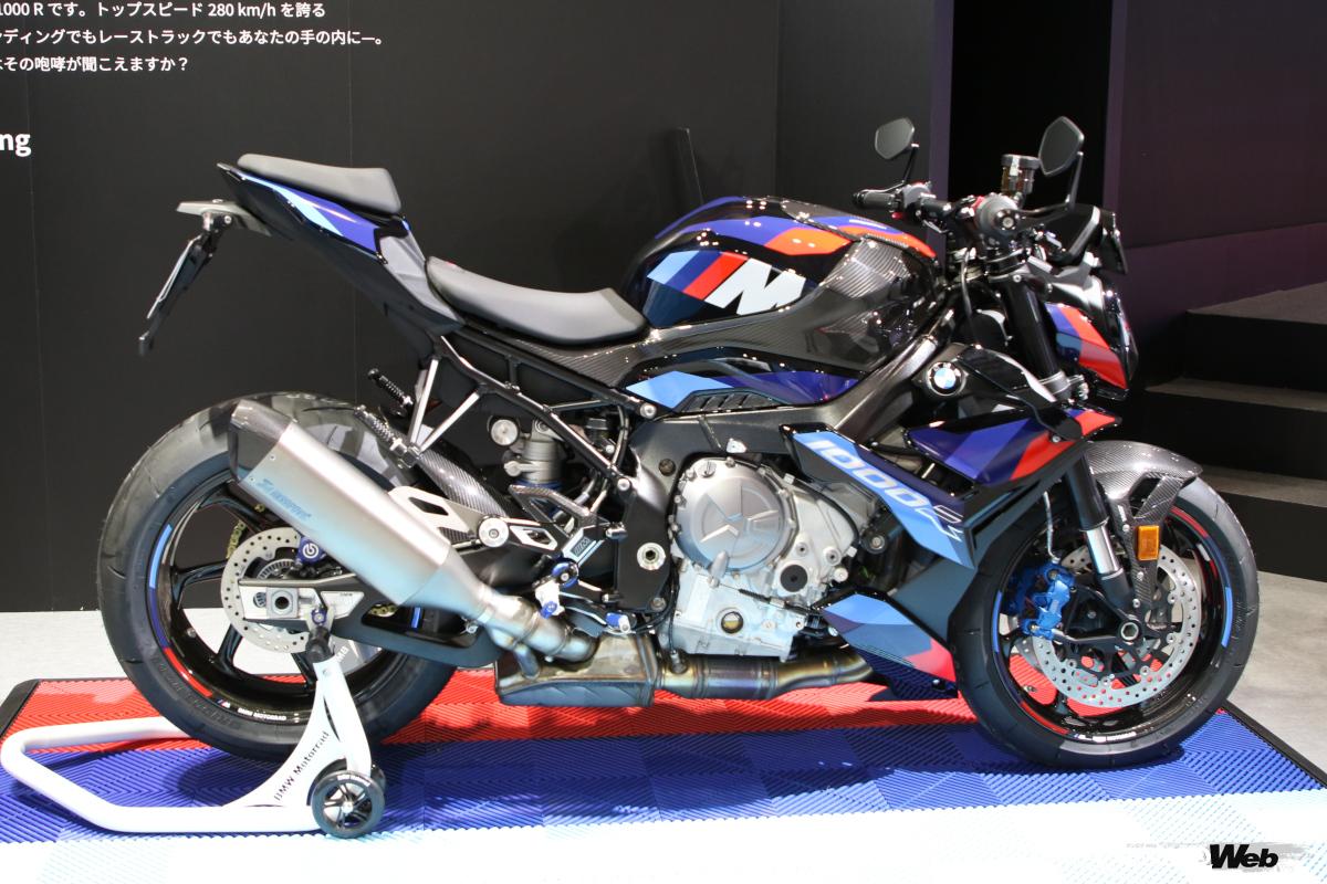本邦初公開されたスポーツバイク「Motorrad M 1000 R M Competition Package」。