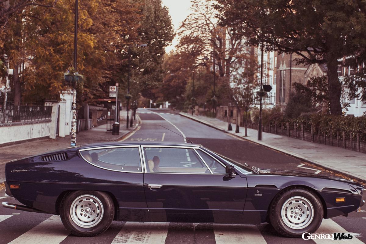 流麗なボディを持つ4シーター「エスパーダ」。フロントに4.0リッターV12を縦置きし後輪で駆動するGTだ。