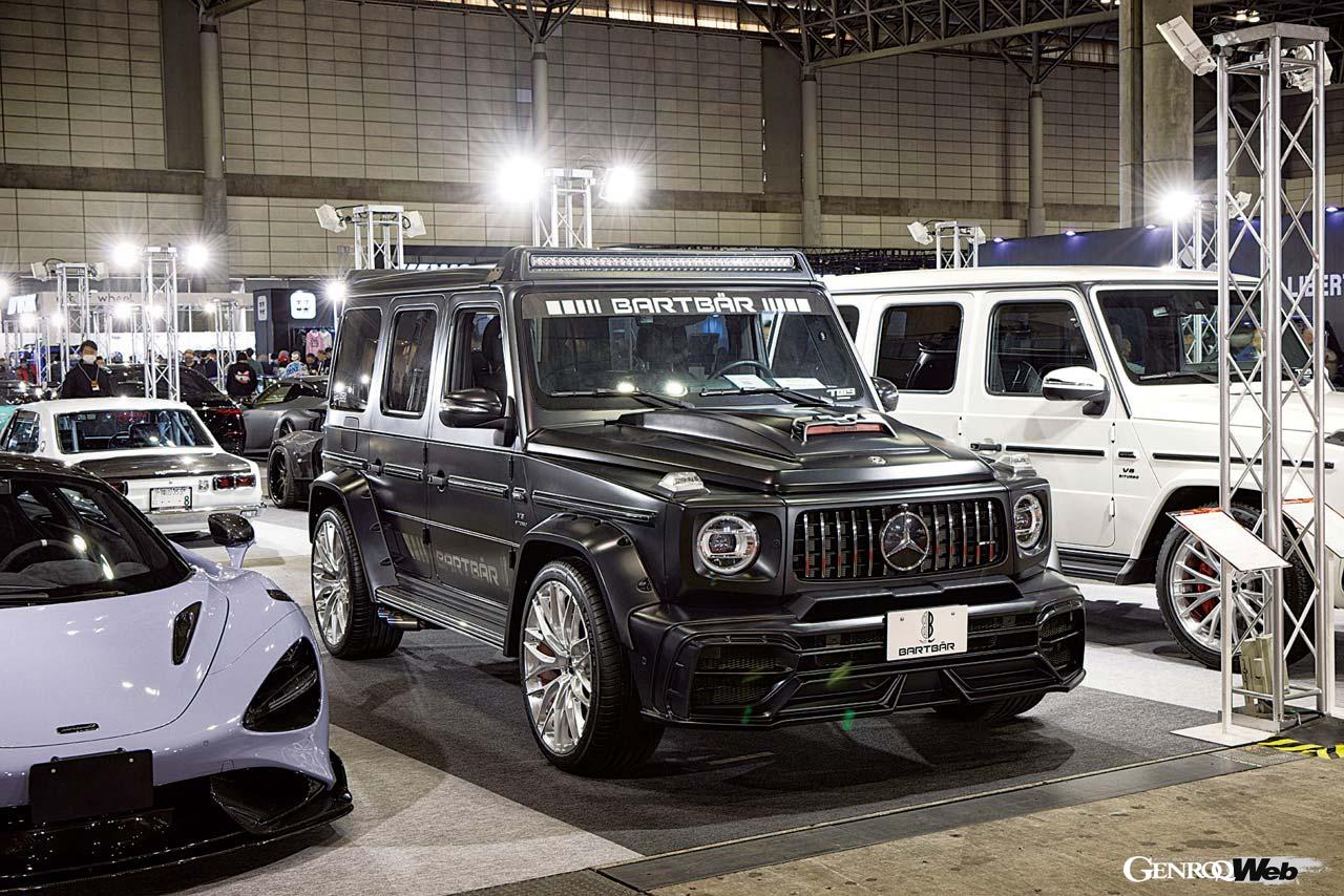 WALDのフルエアロにバルトベーアオリジナルのエキゾーストシステム、サスペンションキット、そしてTWSの新作ホイール「TWS Exlete 310M Exe Mono」などを装着したAMG G 63。