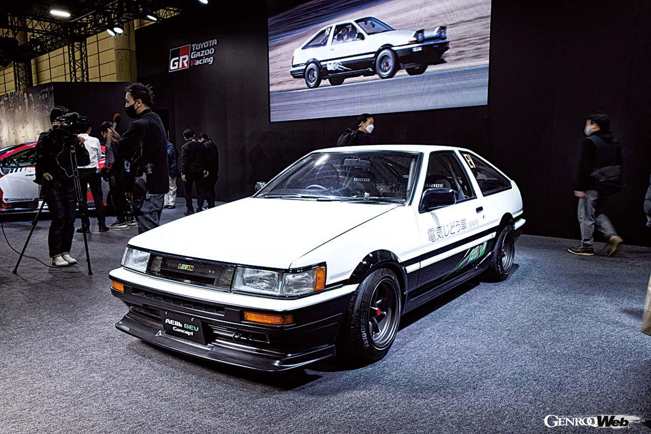 パワートレインをEVにコンバートしたカローラ・レビンのAE86 BEVコンセプト。