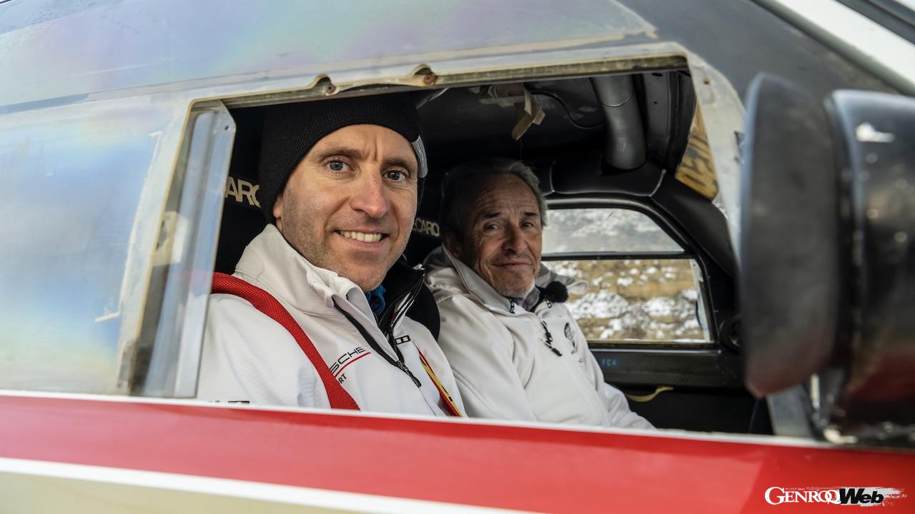 レストアが完了したポルシェ 959 パリ・ダカールをドライブした、ティモ・ベルンハルト。