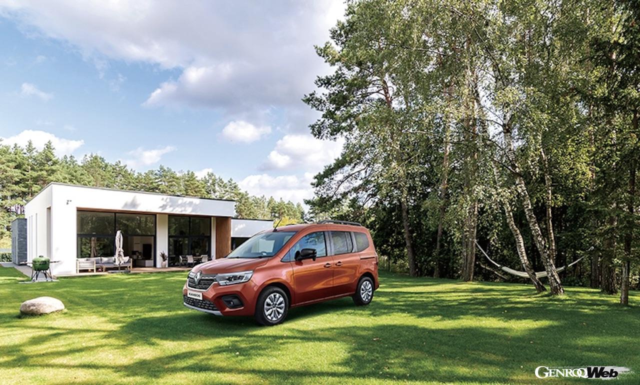 フルモデルチェンジを果たした、新型ルノー カングーのエクステリア。