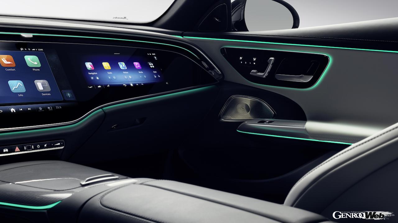 2023年夏からヨーロッパでの発売が開始される、新型「メルセデス・ベンツ Eクラス」のインテリア。