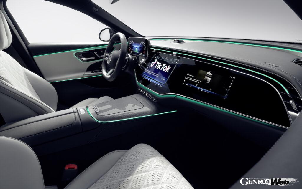 2023年夏からヨーロッパでの発売が開始される、新型「メルセデス・ベンツ Eクラス」のインテリア。