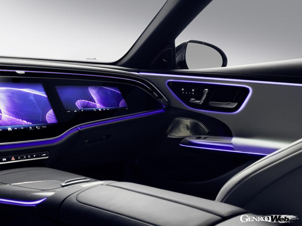 2023年夏からヨーロッパでの発売が開始される、新型「メルセデス・ベンツ Eクラス」のインテリア。