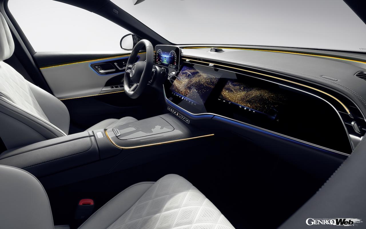 2023年夏からヨーロッパでの発売が開始される、新型「メルセデス・ベンツ Eクラス」のインテリア。