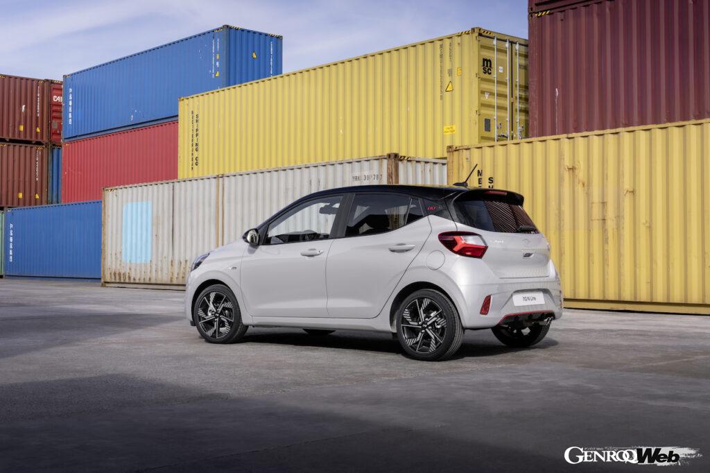 今回から追加されたスポーティな「i10 N ライン」のエクステリア。