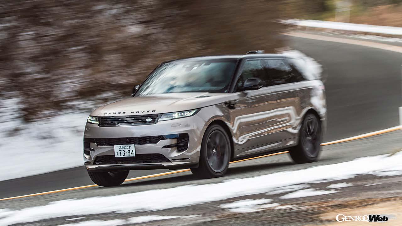 スポーツモードにするとエアサスが程よく引き締まり、4輪の動きに調和が感じられた。にもかかわらず乗り心地が少しも悪くなっていない。