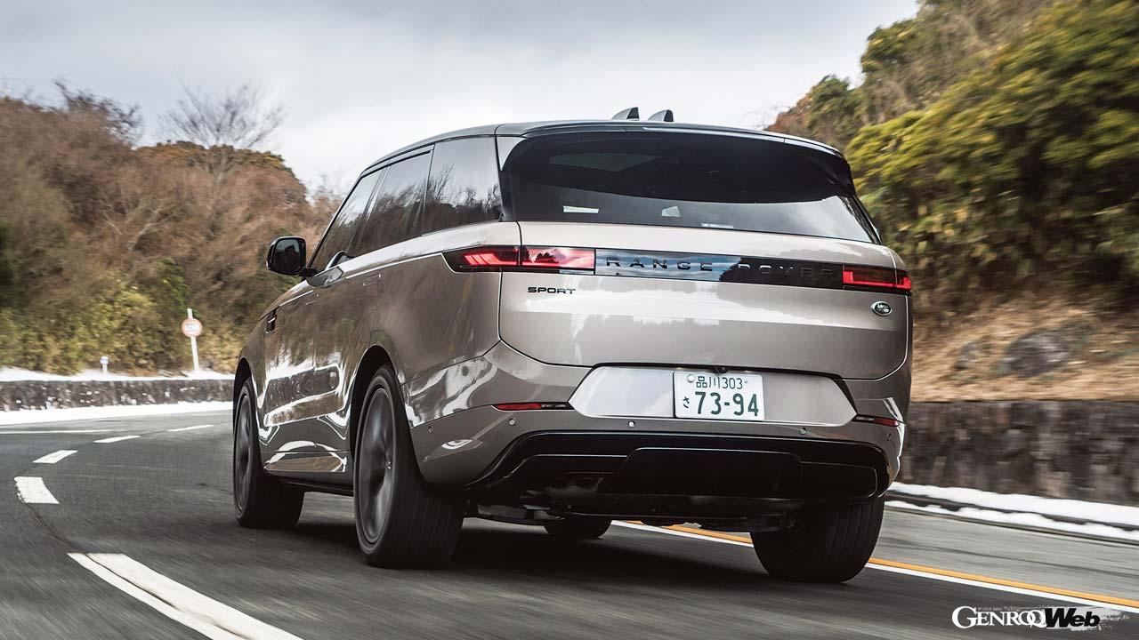 新型レンジローバースポーツのパワートレインは3.0リッター直6MHEVのディーゼルとガソリンが用意されており、今回試乗したモデルは前者となる。