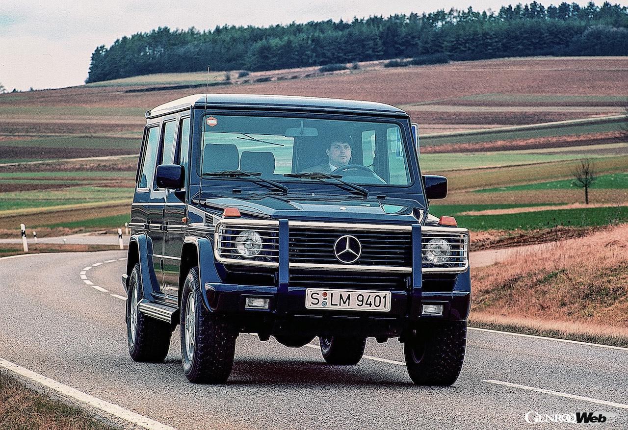 わずか446台が生産された「メルセデス・ベンツ500 GE V8」のエクステリア。