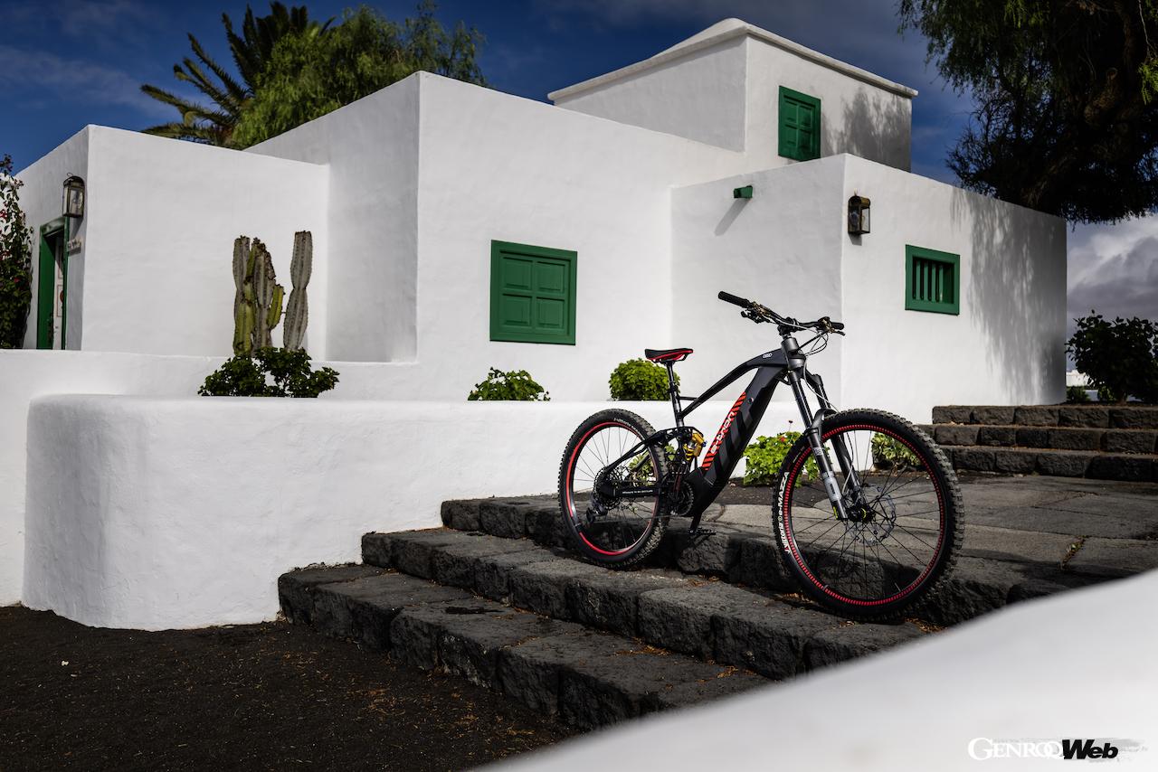 アウディらしいエクステリアが採用された、電動MTB「アウディ エレクトリック マウンテンバイク」。