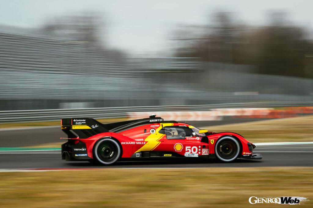 フェラーリで10年目のシーズンを迎えるカラド。これまで彼を後押ししてくれたティフォシのために、ル・マンとモンツァで総合優勝を目指している。