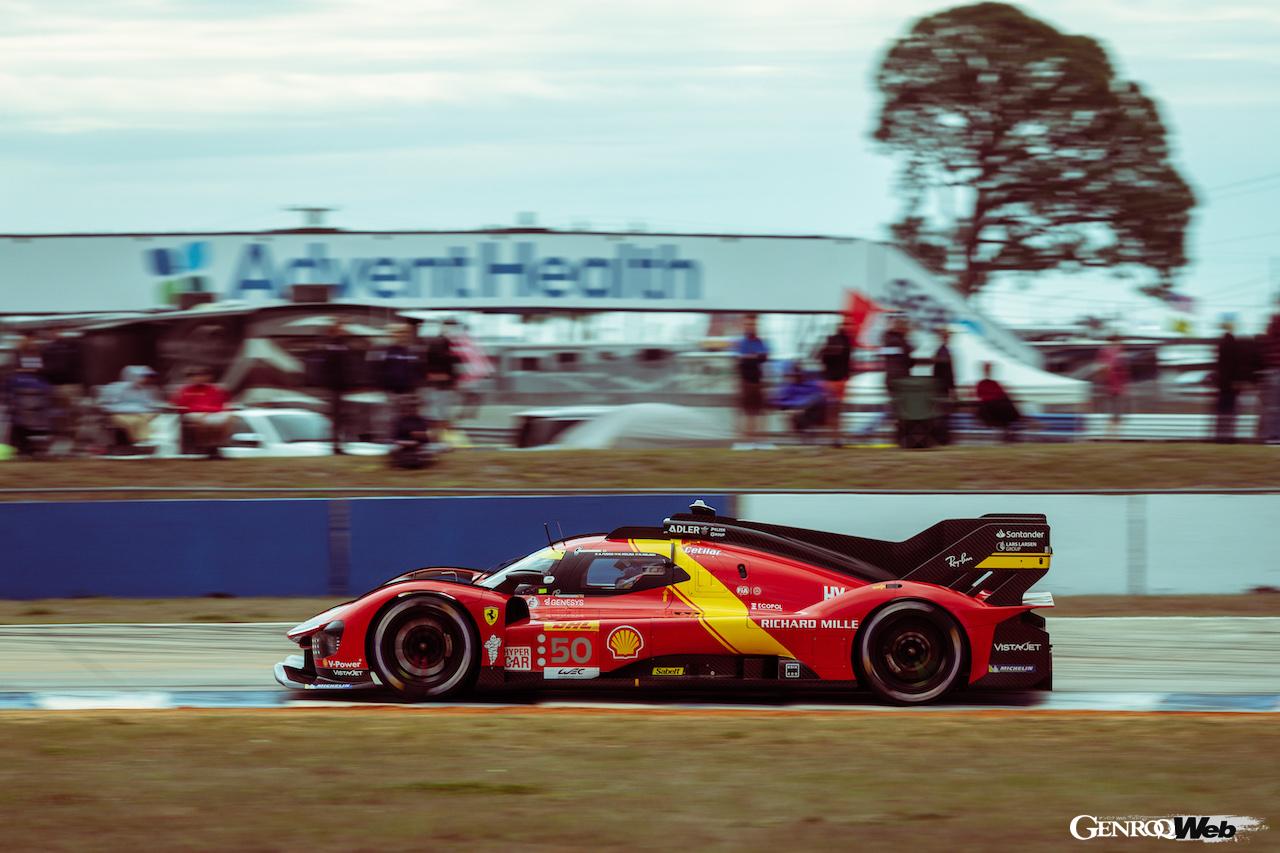 1973年のル・マン以来のポールポジションを獲得した、AFコルセのフェラーリ 499P 50号車。