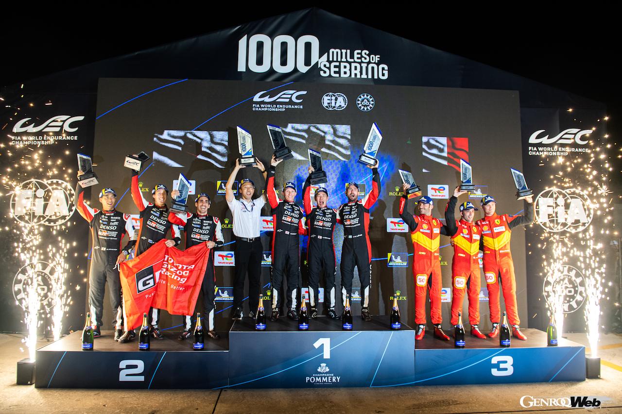 荒れた展開となったレースでトヨタのペースにこそついて行けなかったものの、キャデラックやポルシェの追撃をかわし、50号車がデビュー戦で見事3位表彰台を獲得した。