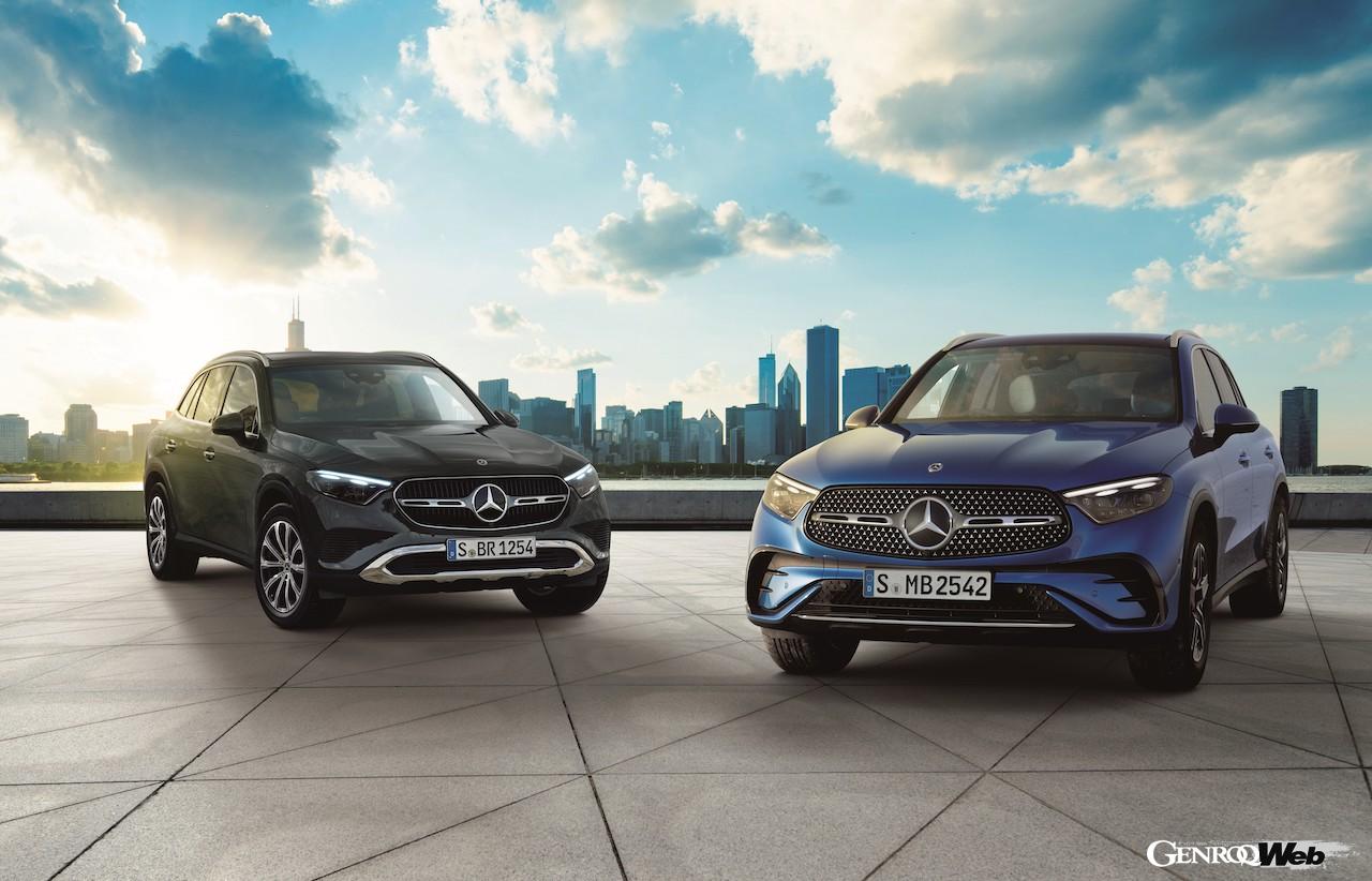 初代デビューから8年、初のフルモデルチェンジを敢行したメルセデス・ベンツのミディアムSUV「GLC」のエクステリア。