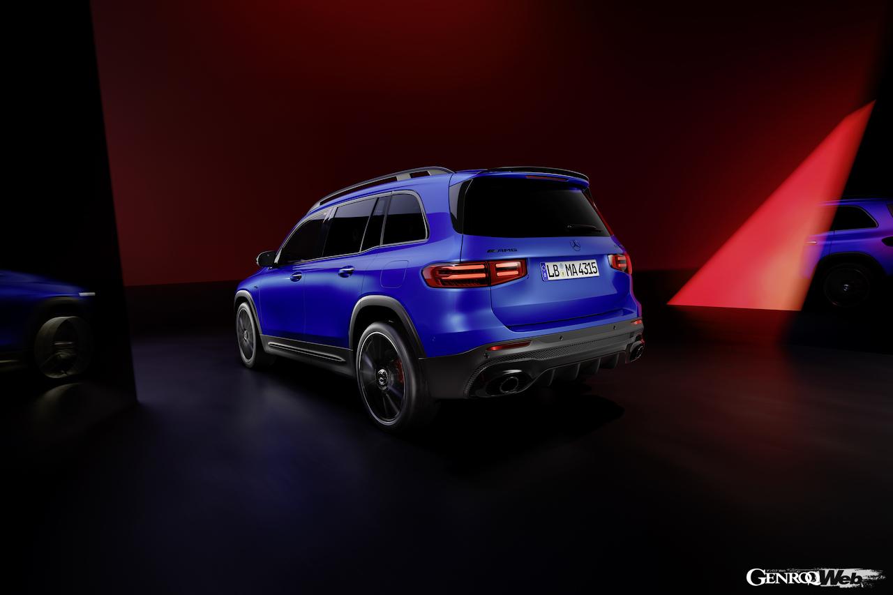 フェイスリフトが行われた「メルセデスAMG GLB 35 4MATIC」のエクステリア。