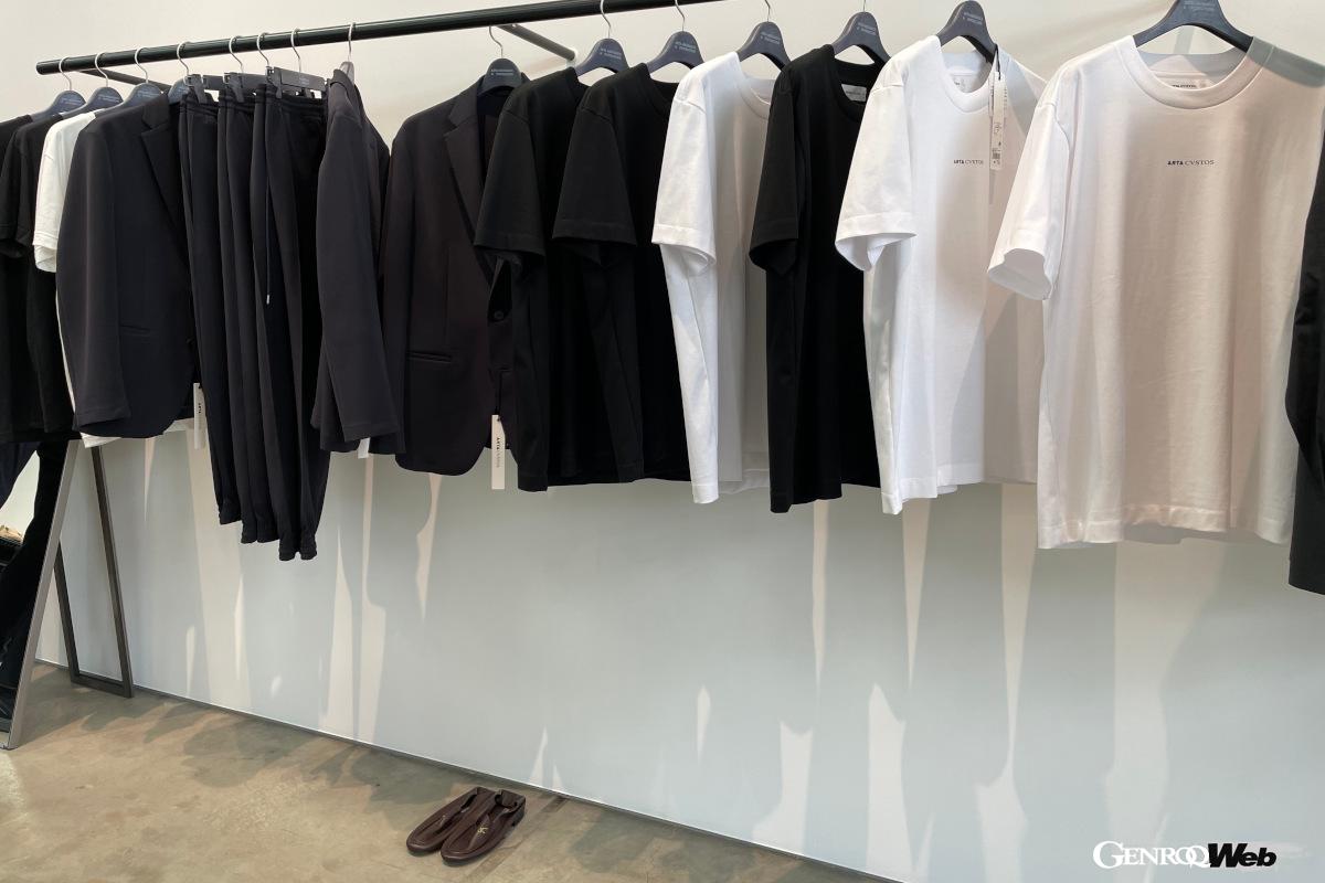 これらの車両はもちろん、装着されるエアロパーツやスポーツシートなどパーツの他、スイスの高級腕時計「CVSTOS」とのコラボレーションによるメンズウェアブランド「ARTA CVSTOS」などアパレルや時計の販売もするという。