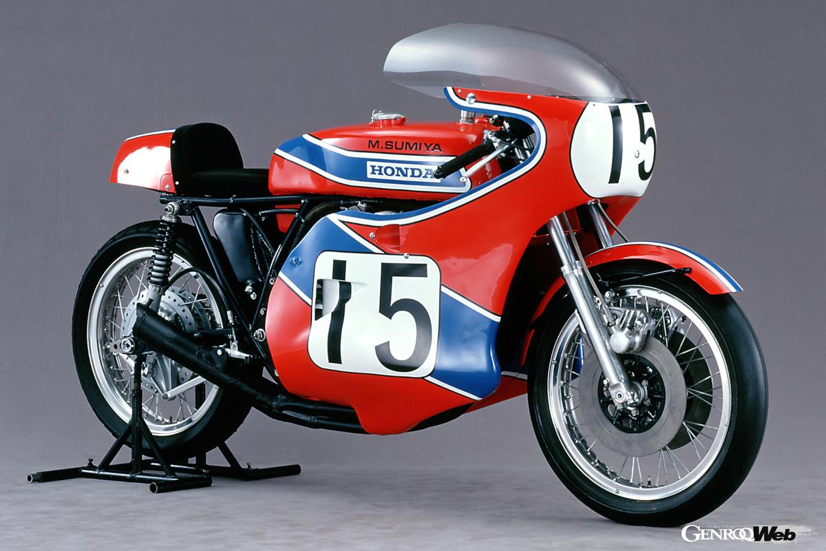 1973年のデイトナ200マイルで6位に入賞したCB750レーサー。