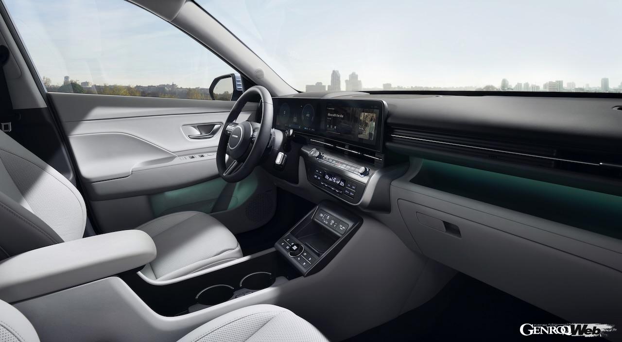 2代目に進化したBEV仕様「ヒョンデ コナ エレクトリック」のインテリア。