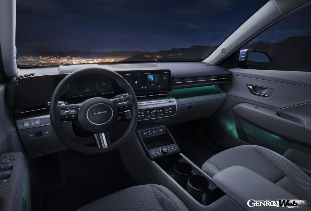 2代目に進化したBEV仕様「ヒョンデ コナ エレクトリック」のインテリア。