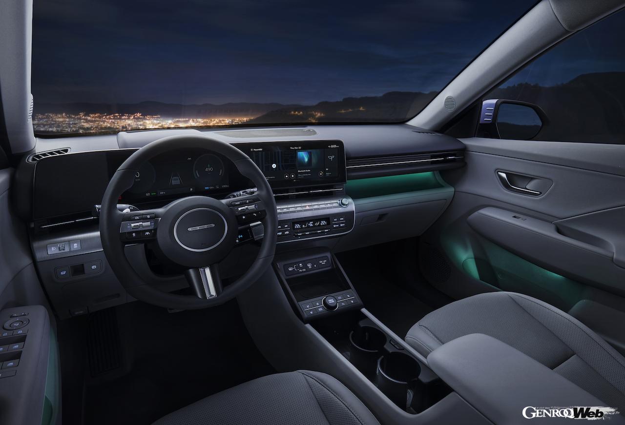 2代目に進化したBEV仕様「ヒョンデ コナ エレクトリック」のインテリア。