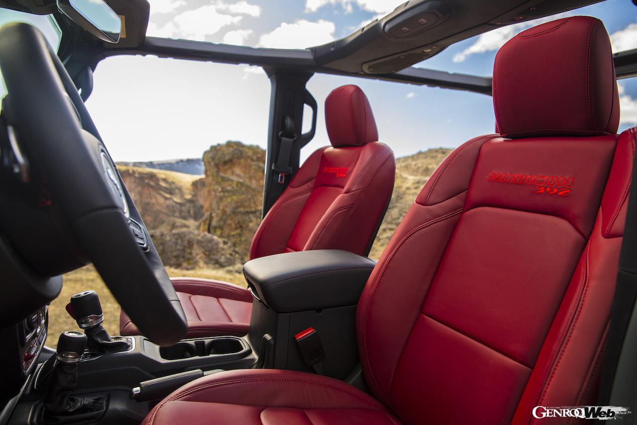 2024年モデル「ジープ ラングラー」のインテリア。